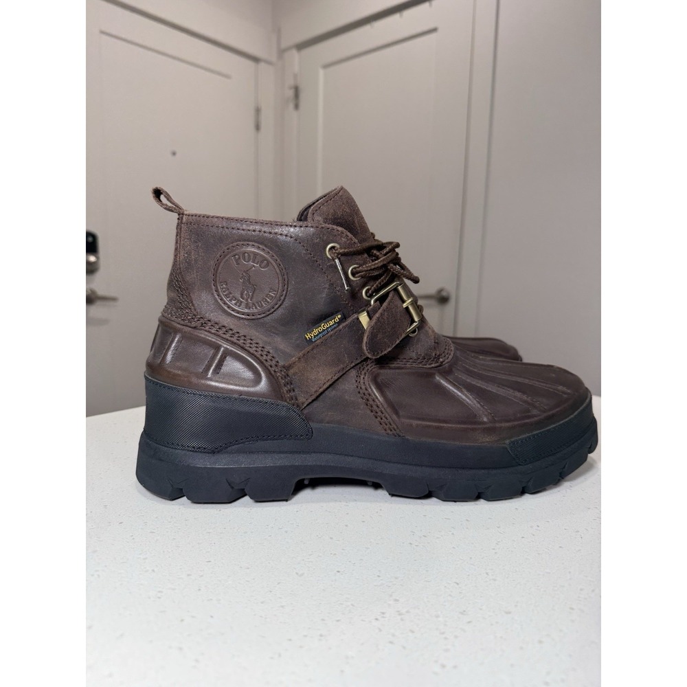 Polo Ralph Lauren Men's Boots Oslo Low Waterproof Duck Boot Brown 11.5D
